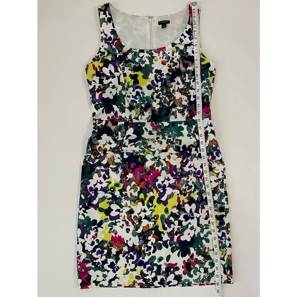 Ann Taylor Shift Dress Floral Multicolor Office Career Wear Size 8 - Picture 6 of 8
